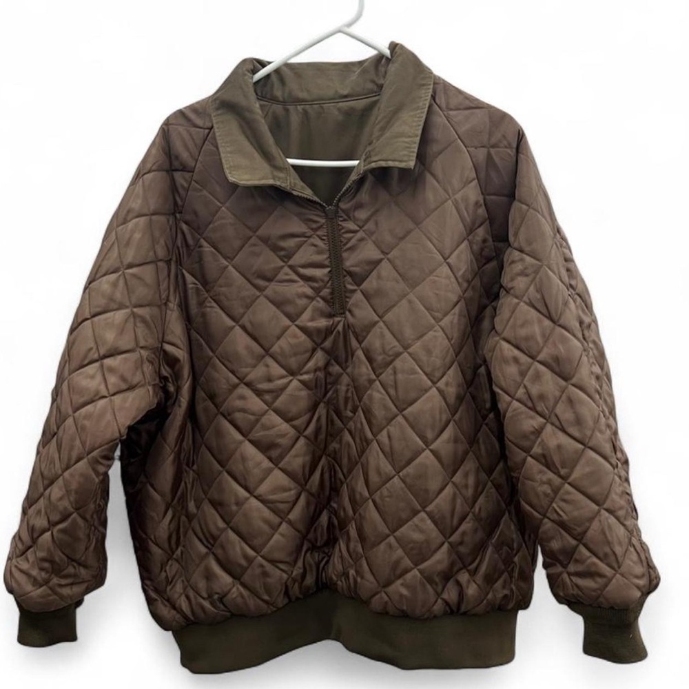 Mens UPS Quilted 1/4 Zip Jacket size XL - Picture 3 of 6